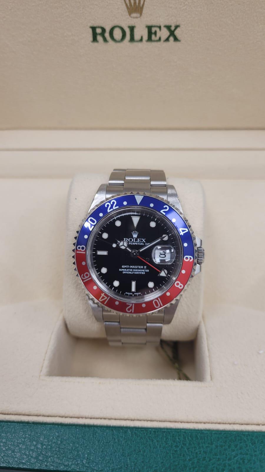 Rolex Gmt-Master II Black Dial M16710