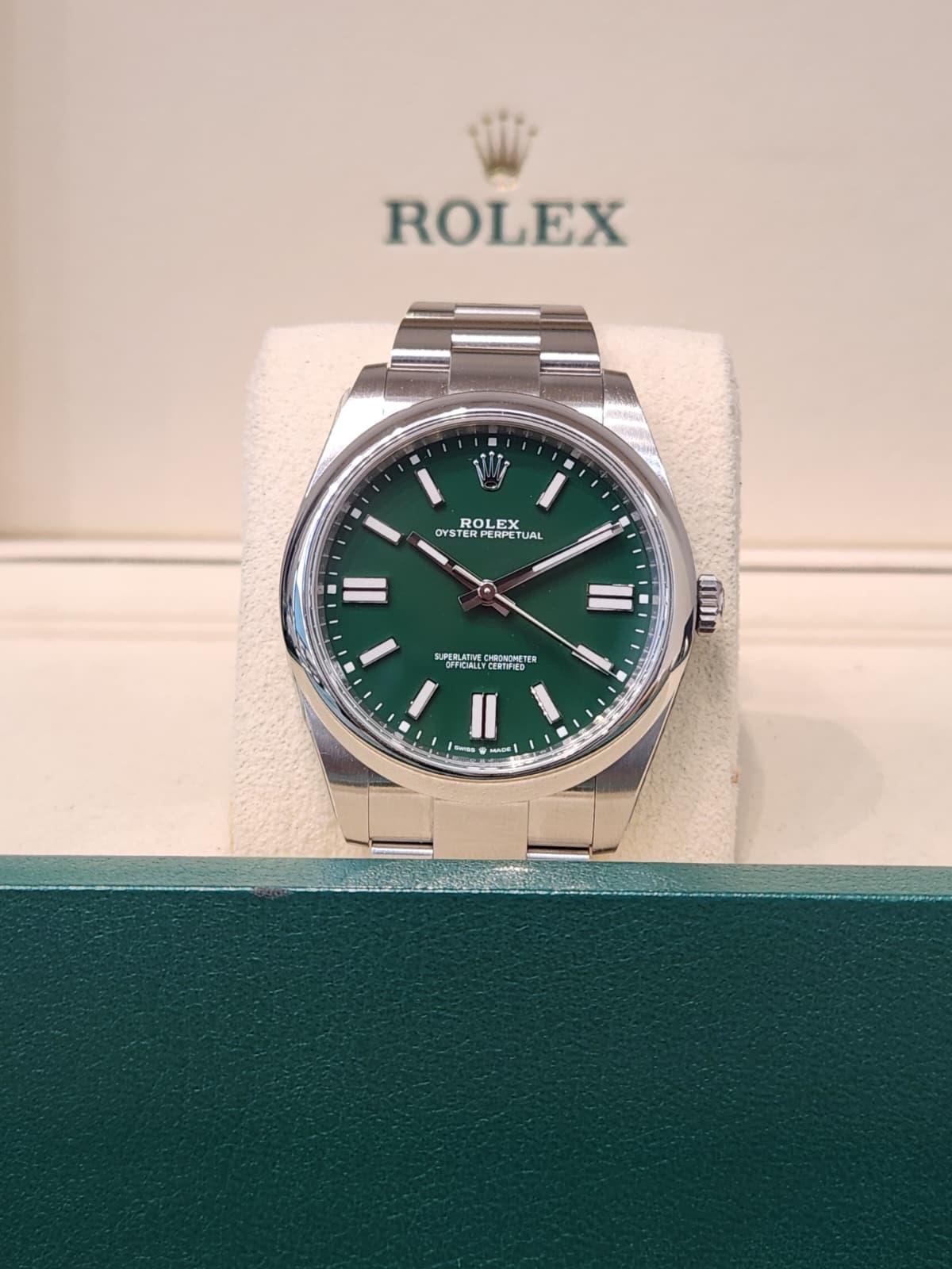 Rolex Oyster Perpetual 41mm Green